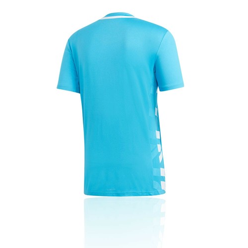 adidas Mens Escouade T Shirt Tee Top Blue Sports Tennis Breathable