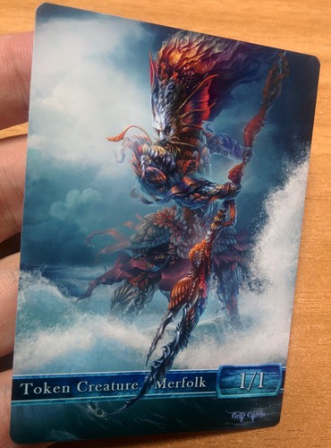 3x Merfolk #1 Custom Altered Tokens MTG