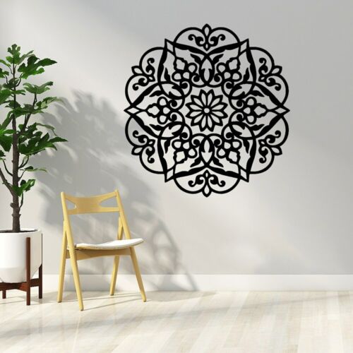 New Design Arabic Runes And Flower Wall Stickers Self Adhesive Art  Decal Mural 