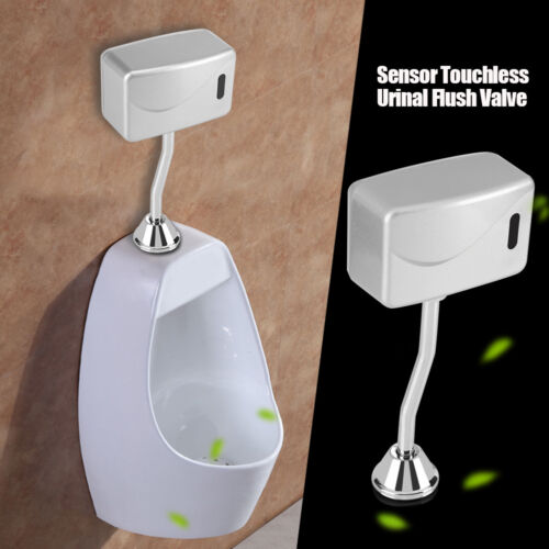 Bathroom Toilet Wall Mounted Auto Infrared Sensor Touchless Urinal Flush Valve H 