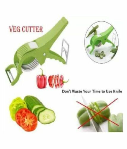 2 in one Stainless Multi Cutter with Peeler for Vegetable and Fruits Veg Cutter