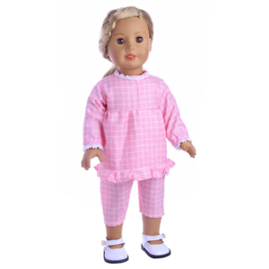 Fits 18/"Inch American Girl Doll Handmade Accessories lattice two-piece Clothes