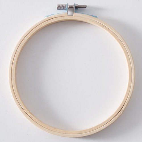 Embroidery Circle Set Hoops Cross Hoop Ring Wooden Round Adjustable Bamboo Ho ZC