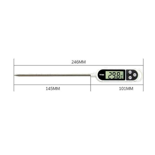 Neu Digital Food Thermometer BBQ Kochwasser Messsonde Küchenwerkzeug Fantas H2E0
