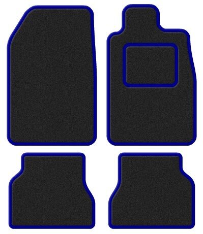 Super Velour Black/Blue Trim Car mat set Ford Focus 05 