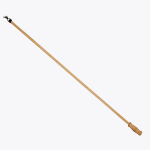 Unfinished Natural Wood Wand w// Clip for Drapery Curtain Rod New 40/"