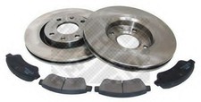MAPCO Disques et plaquettes de freins Kit de frein 47455 Essieu avant 19mm 266mm