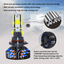 4x Combo 9005+9006 Mini LED Headlight Bulbs Conversion Kit High Low Beam 6000K