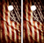 LAMINATED American Flag Vintage look Cornhole Board Skin Wrap Decal Set Vinyl