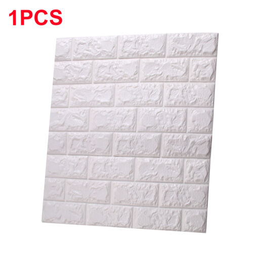 10X 60*60cm 3D Tile Brick Wall Sticker Self-adhesive Waterproof Foam Panel White