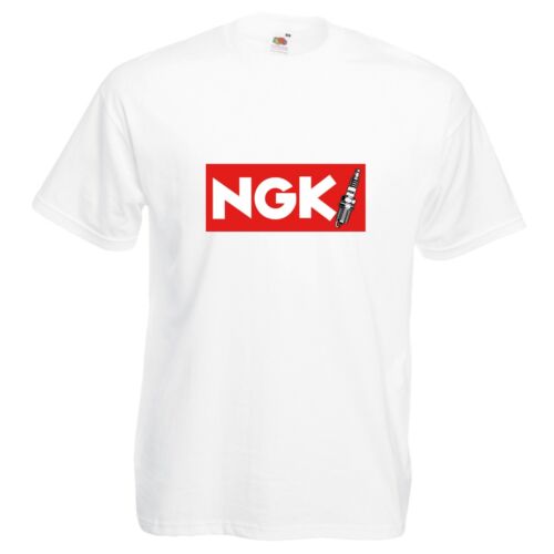 NGK Spark Plugs T-Shirt Motorcycle Car Enthusiast VARIOUS SIZES & COLOURS 