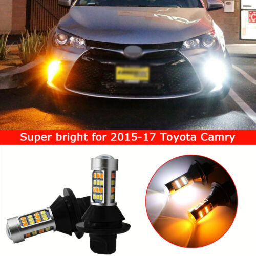 Switchback LED Bulbs For 2015-17 Toyota Camry Turn Signal Light DRL Conversion