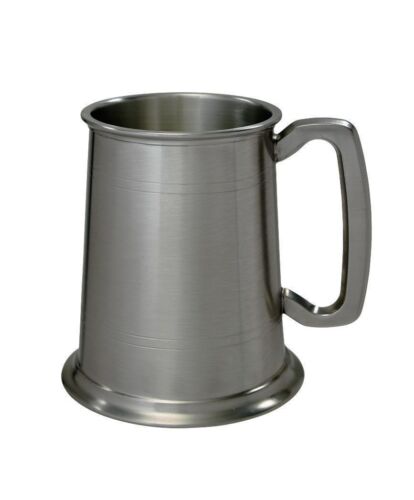 NEW Personalised 1 Pint Antique Finish Pewter Tankard Any Message Engraved