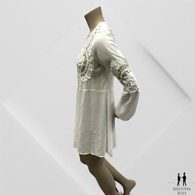 For love and lemons skivvies daisy nightgown XS White Silk