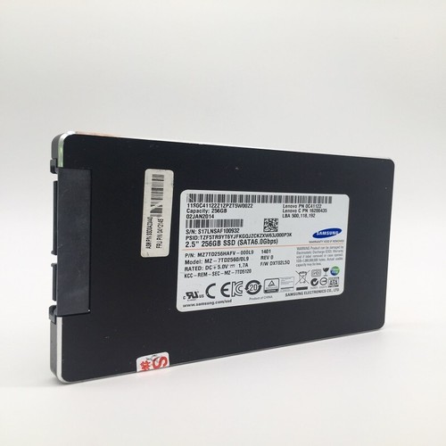 Samsung SATA PM851 Internal SSD 2.5/" 256GB 6.0Gbps MZ-7LN2560//0L9