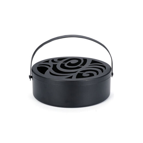 1X Decor Mosquito Metal Outdoor Repellent Holder Burner Home Coil Hollow Box