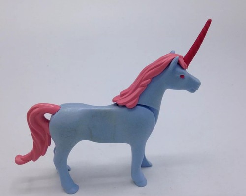 Playmobil Unicorn Horse Blue And Pink Princess Castle Accessories Figure Only