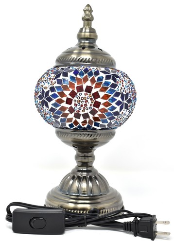 Turkish Moroccan Mosaic Bohemian Colorful Table Lamp