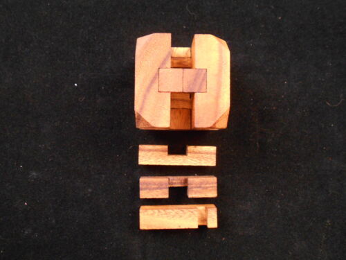 Diamond Cube brain teaser  Wood puzzle