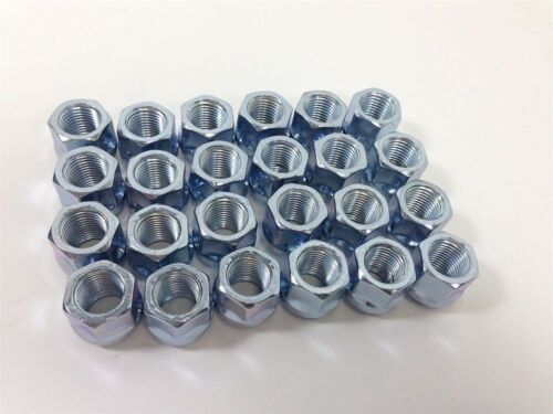 24 piece Set-Open End Bulge Acorn Lug Nuts 14mm x 2.0 ZINC plated 3//4/" Hex!