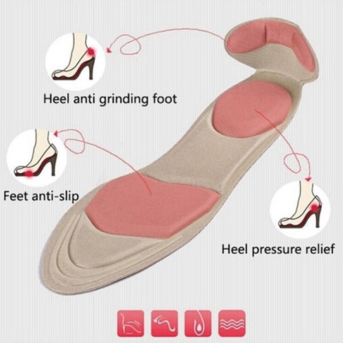 1Pair insole pad inserts heel post back breathable anti-slip