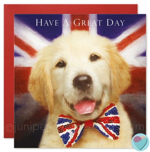 Father's Day Card Birthday Dad Brother to from Golden Retriever Dog Puppy Lover 