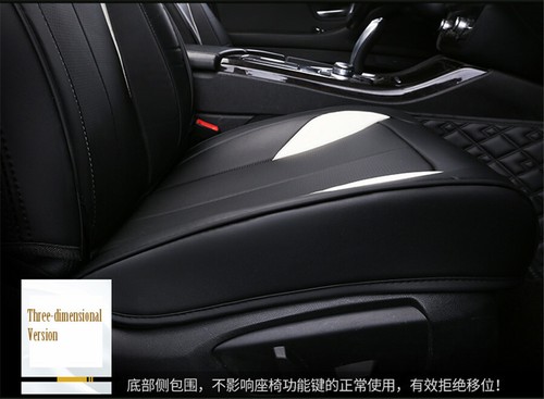 5-Sits Red PU Leather Car Seat Cover Front /& Rear Full Set Interior Accessories