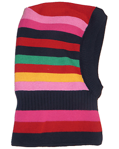 Maximo Childrens Infant Baby Winter Hat Warm Balaclava Face Girl Colored Stripe