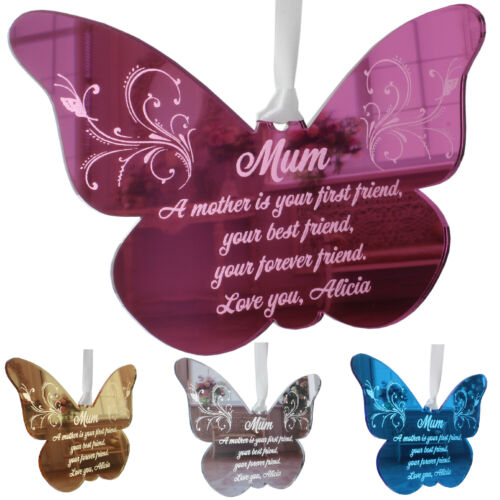 Personalised Mum Gifts Mother /& Daughter Best Friends Butterfly Poem Mam Present