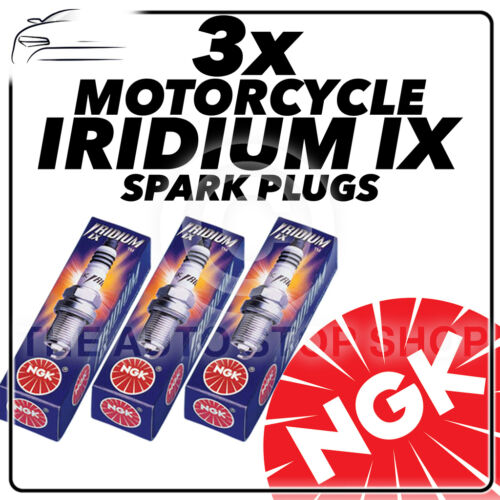 3x NGK Upgrade Iridium IX Spark Plugs for KAWASAKI 400cc KH400 A3-A5 76-78 #7001
