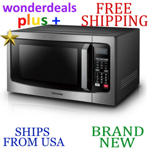 CONVECTION MICROWAVE OVEN Black Stainless Steel 1000W *New* TOSHIBA 1.5cu.ft 