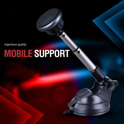 360° Magnetic Car Mount Holder Long Arm Stand For Phone GPS Mount Sticky