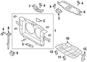 INFINITI 625C0JL00A GENUINE OEM SIGHT SHIELD