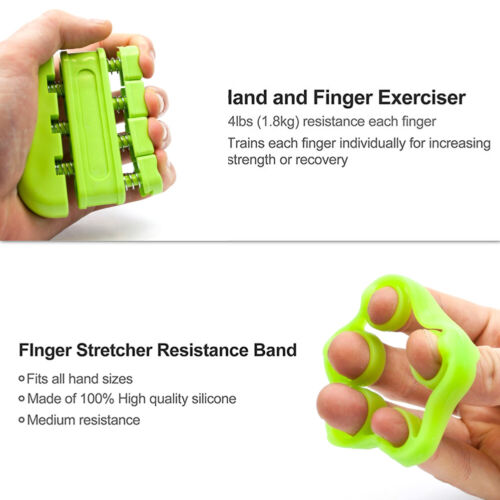 1//2//4PC Hand Grip Strengthener Set Wrist Finger Forearm Exercise Muscle Training