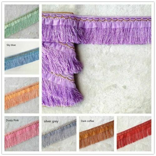 Lace Tassels Trim Fringe Fabric Curtain Edging Sewing Upholstery Cushion Decor 
