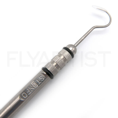 STONFO ELITE U-SHAPE BODKIN Fly Tying Fiber Puller & Dubbing Needle Tool NEW! 