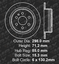 Rear Rotors w//Metallic Pad OE Brakes 2007 2008 2009 Fit Dodge Sprinter 2500