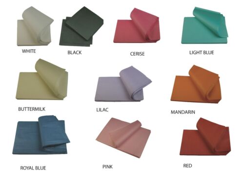 ACID FREE TISSUE PAPER IN 1//16 /& 1//8 REAMS MANY COLOURS AVAILABLE !!!