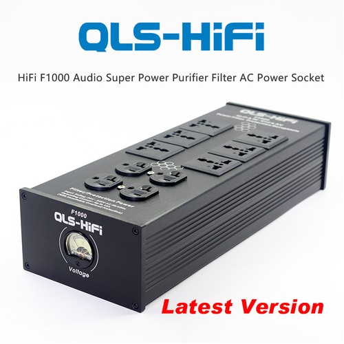 Original QLS-HiFi F1000 Super Audio Power Purifier Filter AC Power Socket