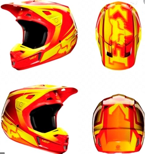 FOX V2 Motocross Helmet NEW rrp$329 KTM Orange MX Dirt Bike ATV Imperial