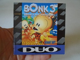 Bonk 3: Bonk's Big Adventure game w/ manual USA ☆☆ Authentic (NEC TurboGrafx-16)