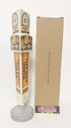 Brand New In Box! Ballast Point Mango Even Keel IPA Beer Tap Handle 11.5” Tall