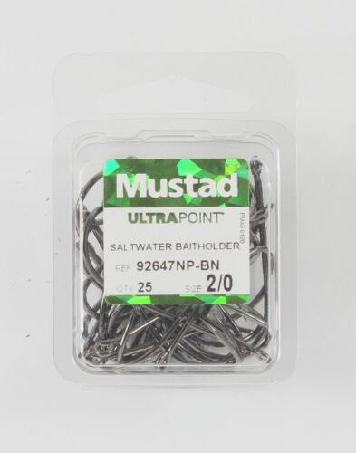 Mustad Saltwater Baitholder Fishing Hook 92647NPBN