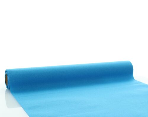 1 Tischläufer Aqua-Blau aus Linclass® Airlaid 40 cm x 4,80 m Tischdecke