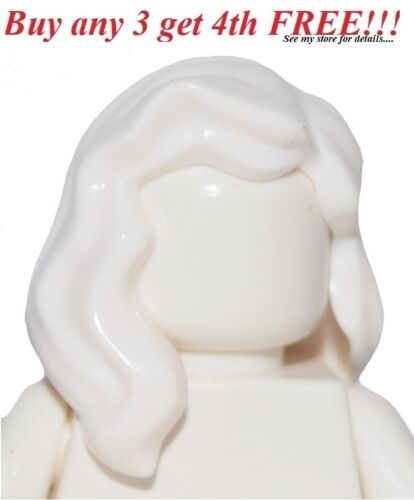 ☀️NEW LEGO Storm Minifig Long WHITE HAIR Minifigure Female Over Shoulder Wavy