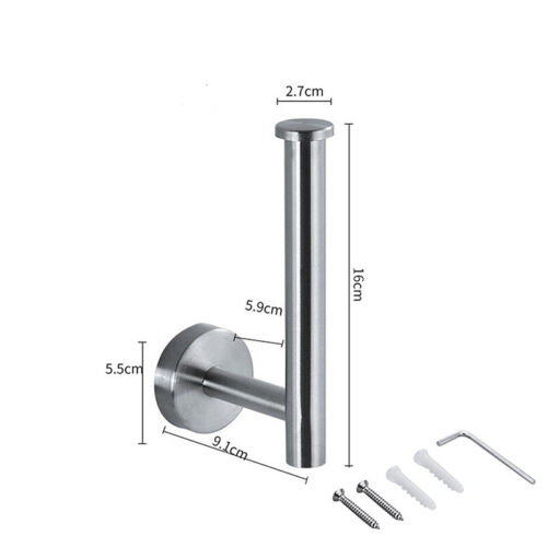 Toilet Wall Mounted Stainless Steel Paper Holder Rack Tissue Roll Stand Bathroom 