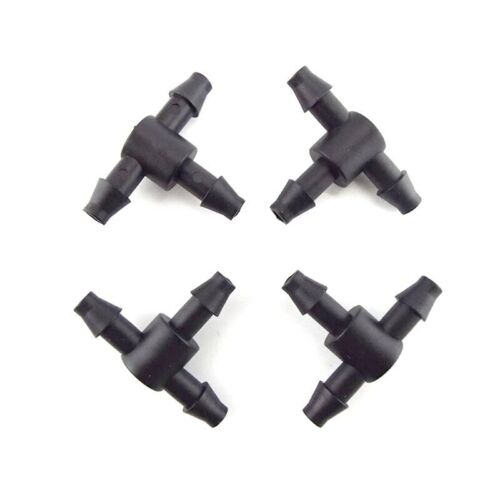 10/20pcs Drip Irrigation System Tee Connector Joiner Barbed Fit 4/7mm Hose Tube