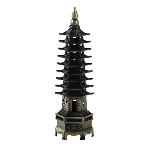 Crafts Statue Souvenir Home Desk Decor 3D Model China Pagoda Tower Shape Stand N