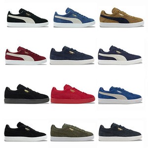 puma suedes navy blue