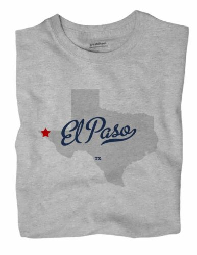 El Paso Texas TX Tex T-Shirt MAP
